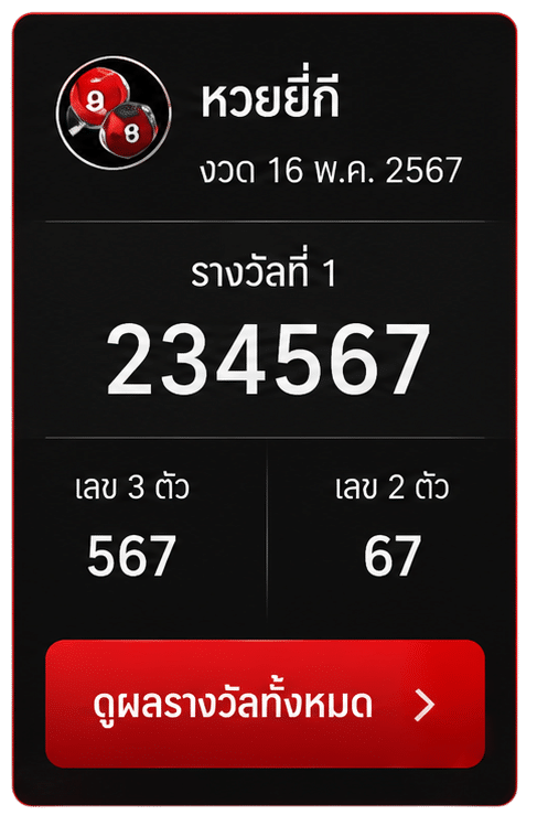 ผลรางวัลยี่กี